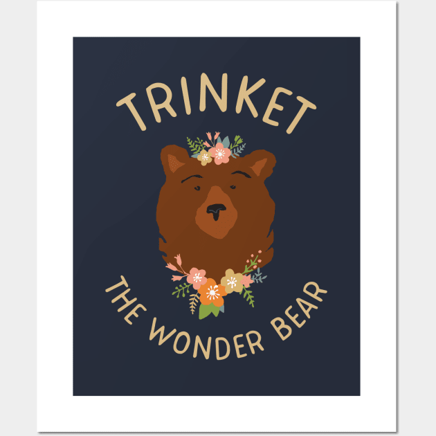 Trinket the Wonder Bear Wall Art by asirensong